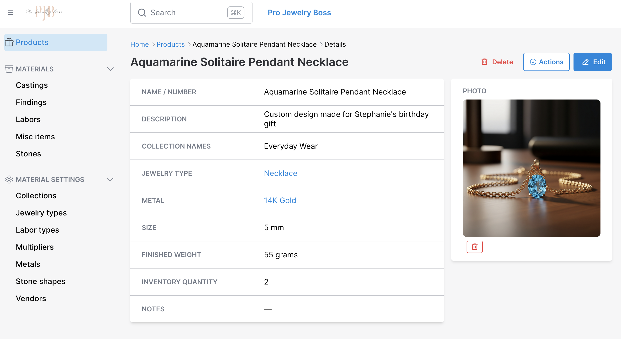 Pro Jewelry Boss Dashboard